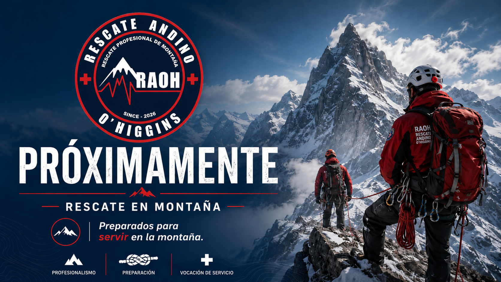 Rescate Andino O'Higgins - Próximamente, rescate en montaña